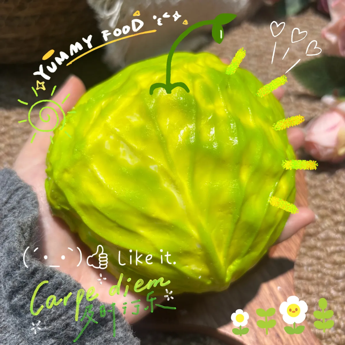 Super Big Jumbo Cabbage Squishy Toy - image 1