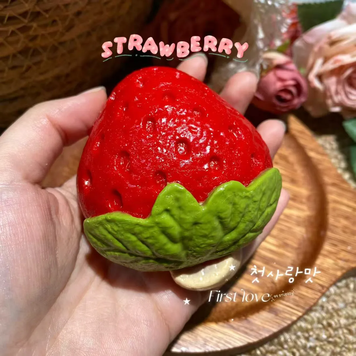 Strawberry Ice Cream Squishy Toy - image 1