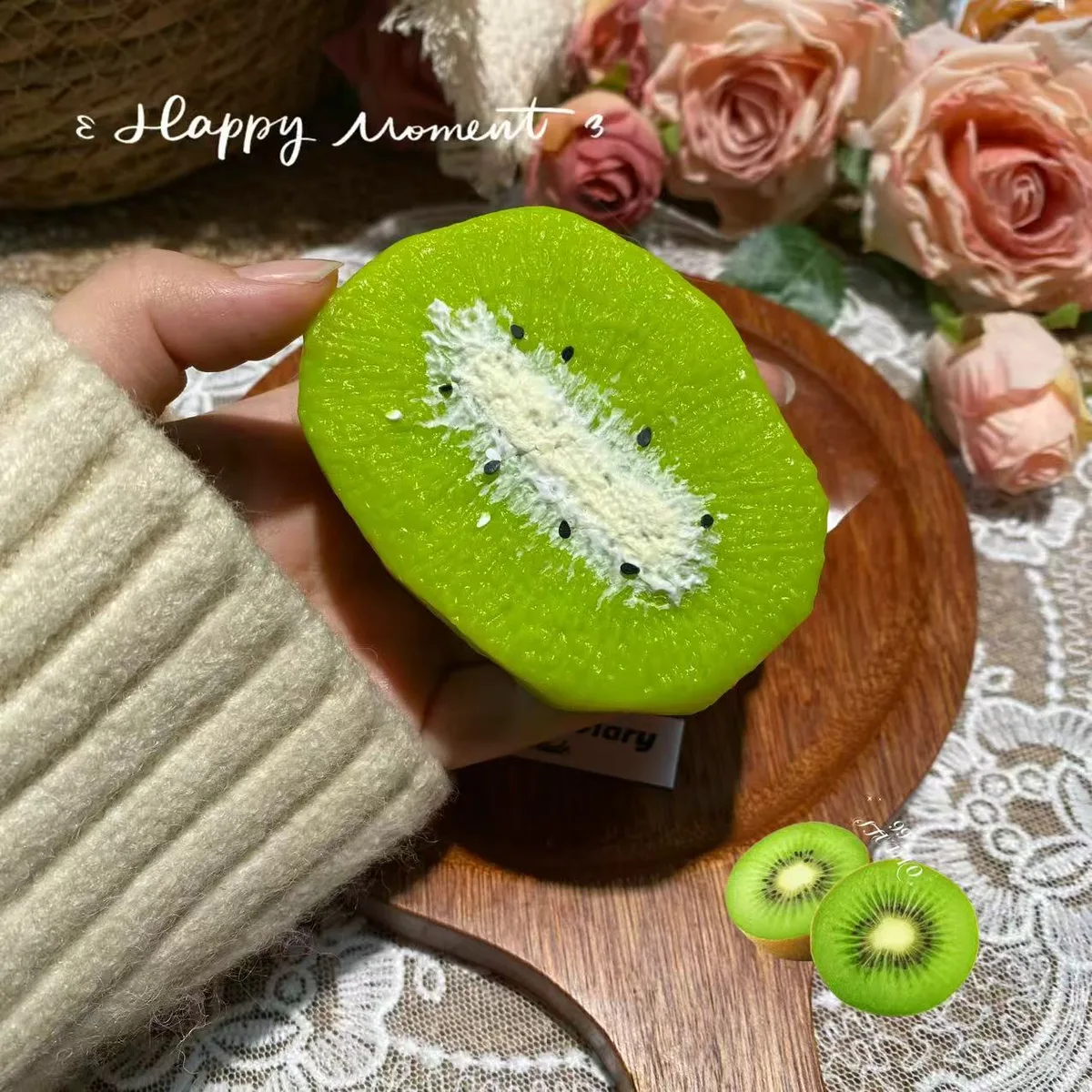 Thick-Cut Kiwi Squishy Toy - image 1