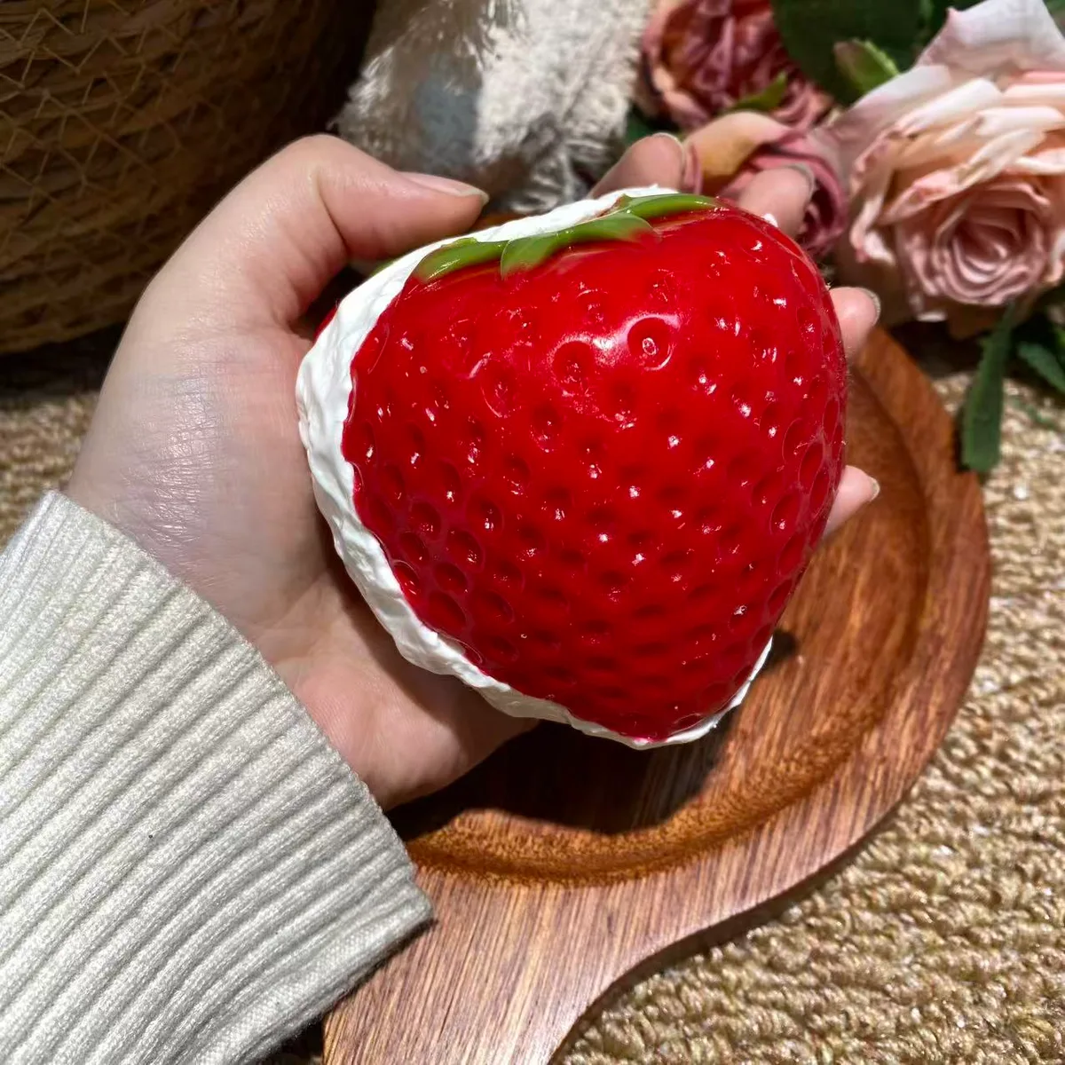 Strawberry with Cream Squishy Toy - image 1