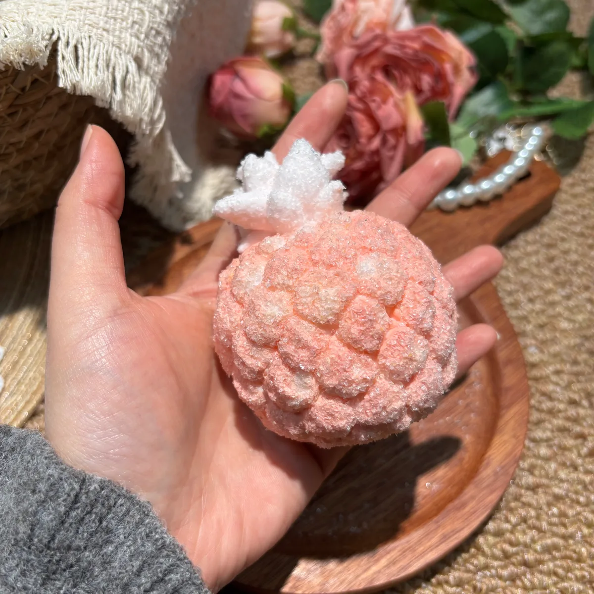 Pink Pineapple Squishy Toy - image 1