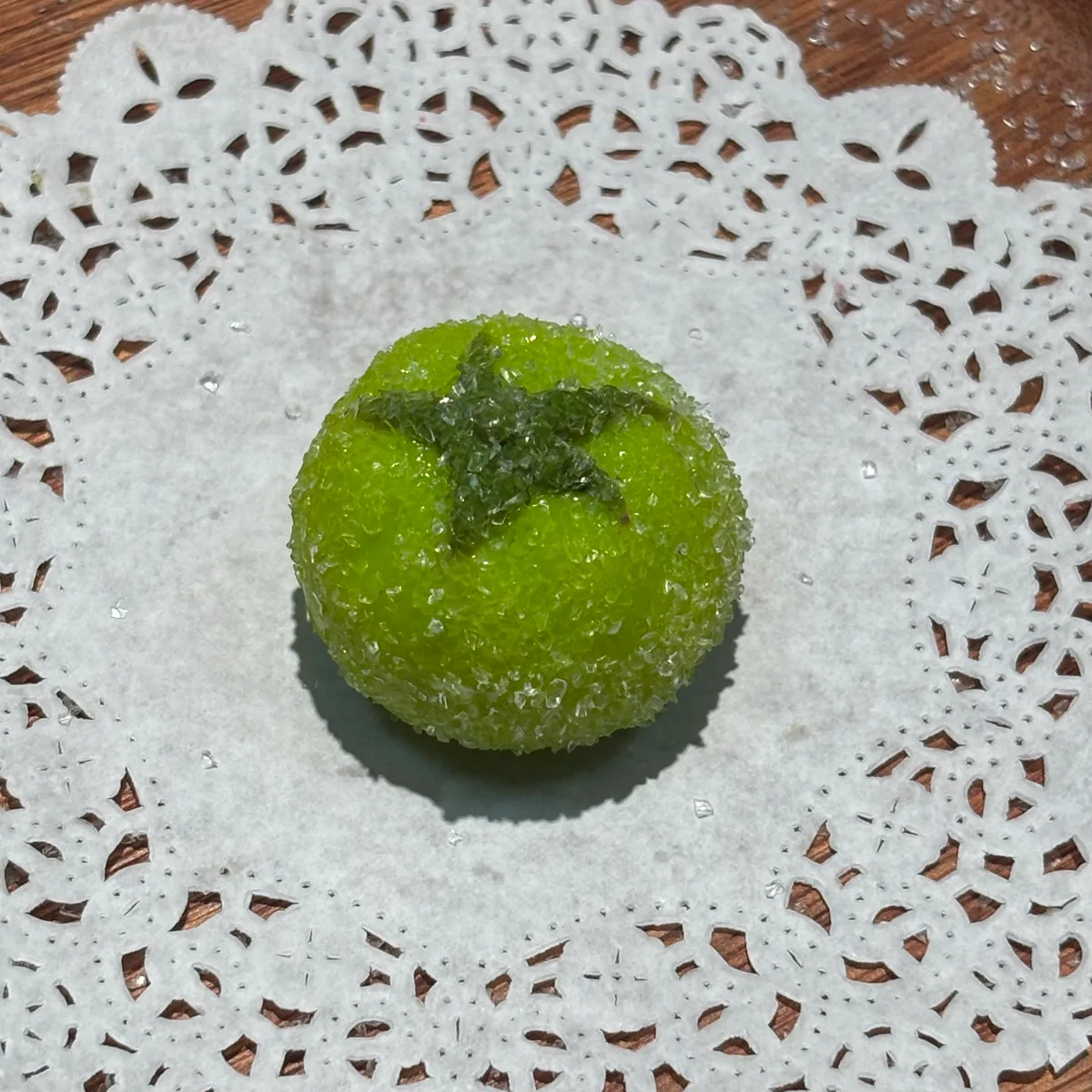 Mini Green Tomato Squishy Toy - image 1
